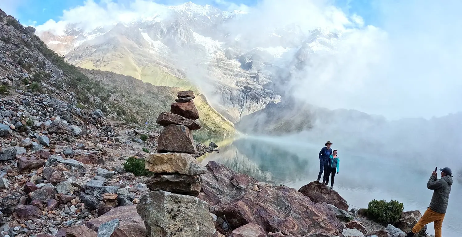 view of Humantay Lake